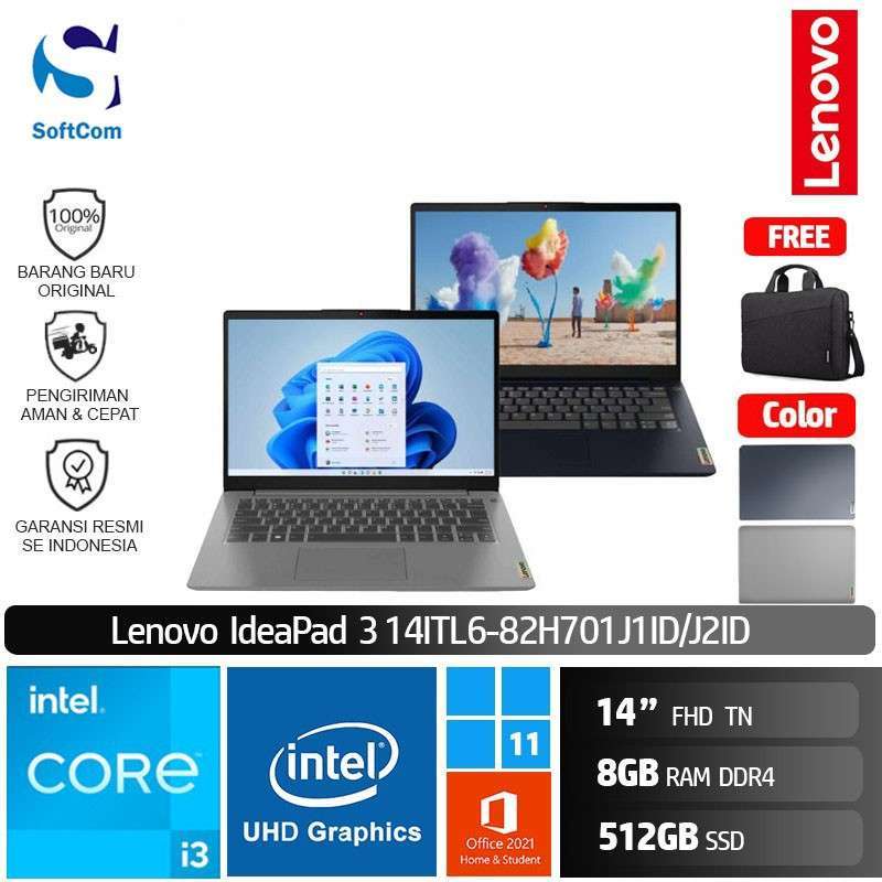 Jual Lenovo Ideapad Slim 3i 14ITL6 J1ID J2ID Notebook [Core i31115G4