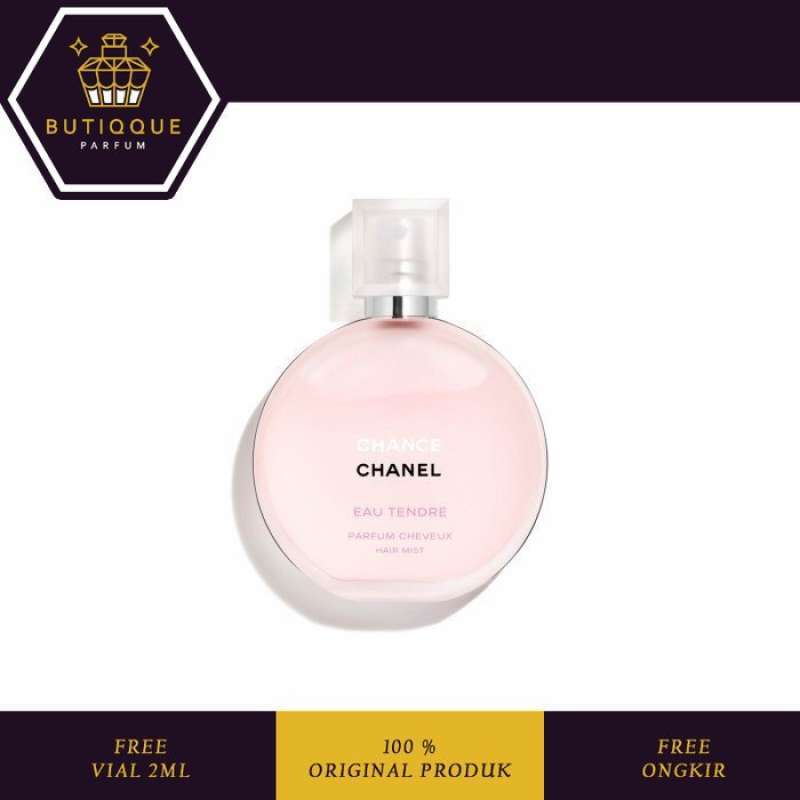 Promo CHANEL Chance Eau Tendre Hair Mist 35ml Original Full Set Diskon