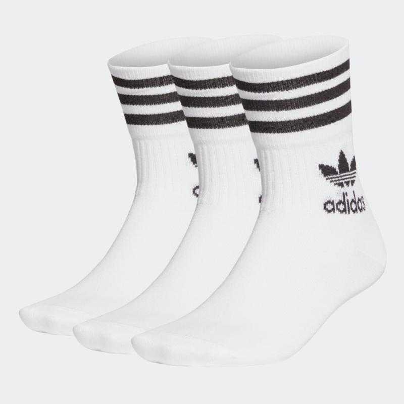 Jual adidas Mid Cut Crew 3-Pairs Originals Socks Kaos Kaki
