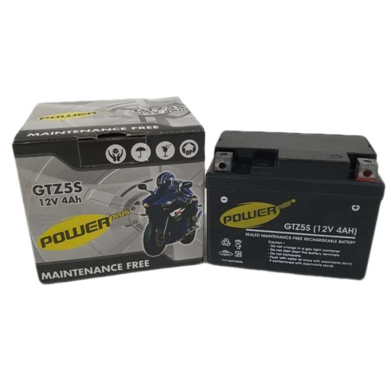 Jual Aki Motor Kering Gtz5s Mf Powerplus (aki Kering Yamaha,honda