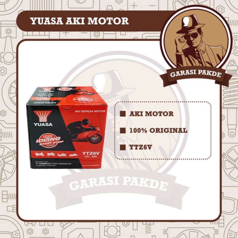 Jual Yuasa Aki Motor Ytz6v - Aki Kering Original Di Seller Tdr Autorace