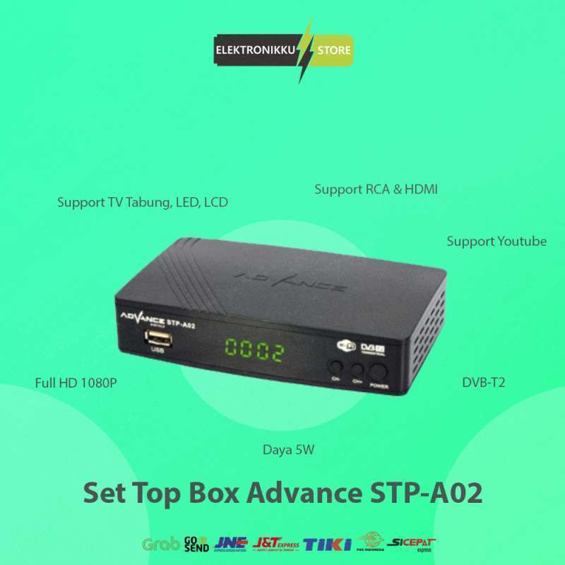 Jual Set Top Box Advance STPA02 DVBT2 STB Digital Receiver Antena TV Tabung LED LCD di Seller