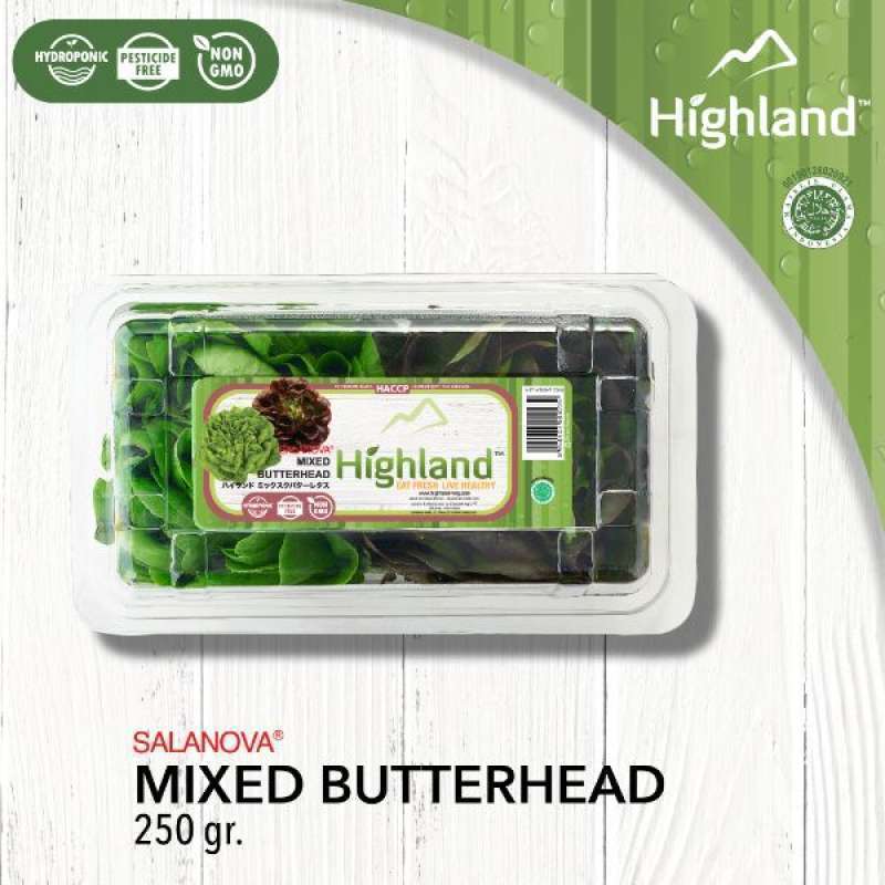 Promo Highland Sal Butterhead Mixed Tub [250 gr] Diskon 11 di Seller