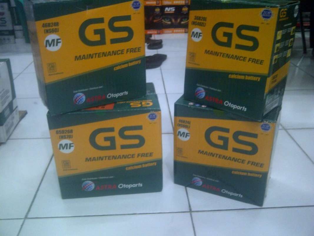 Jual Aki Mobil Gs Astra Gs Mf Ns60 45Ah 12 V Gsmf Ns60 Original -15001