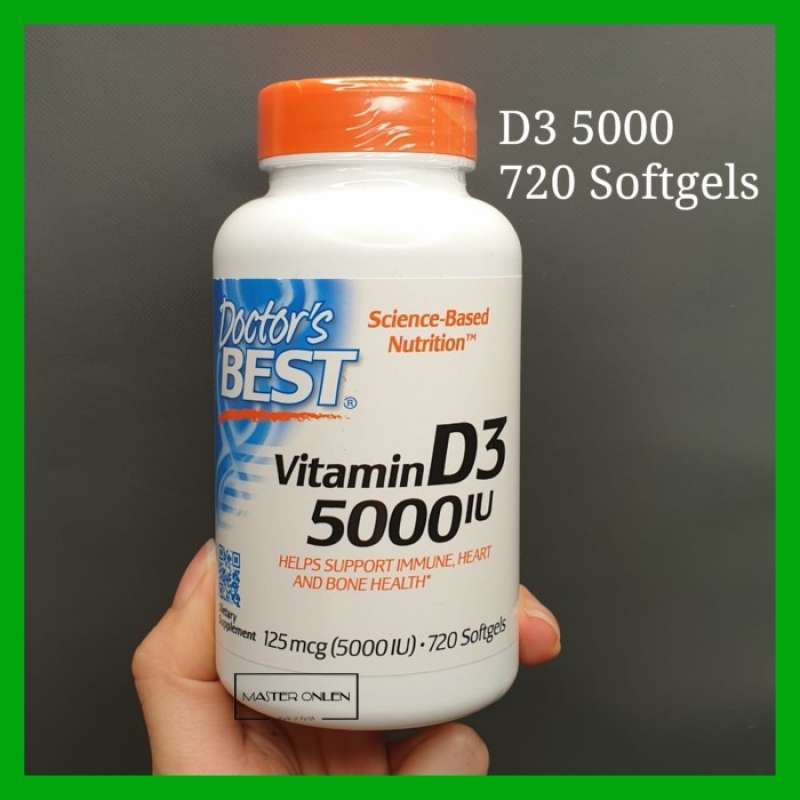 Jual Doctor Best Vitamin D3 5000 Iu 720 Sg Doctors Vitamin D3 5000iu D ...