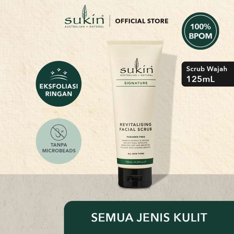 Promo Sukin Signature Revitalising Facial Scrub 125ml (Semua Jenis Kulit) Diskon 33 di Seller