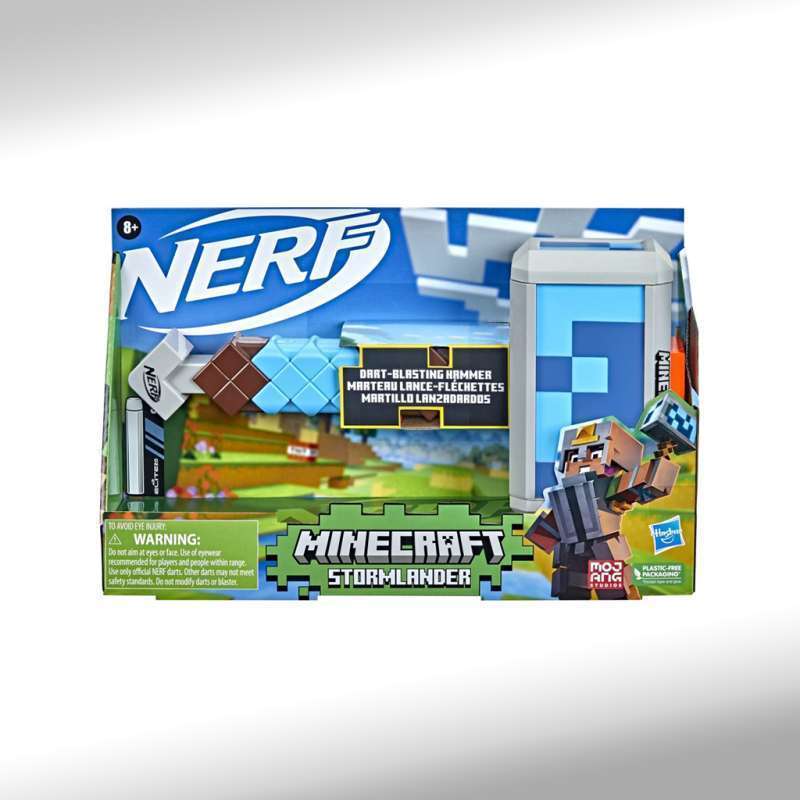 Jual Nerf Minecraft Stormlander Dart Blasting Hammer NRRF4735 di Seller