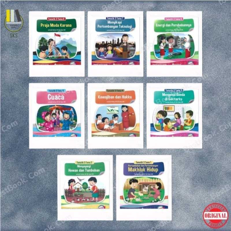 Jual Paket Tematik Platinum Kelas 3 SD Tema 1 2 3 4 5 6 7 8 HOTS AKM di ...