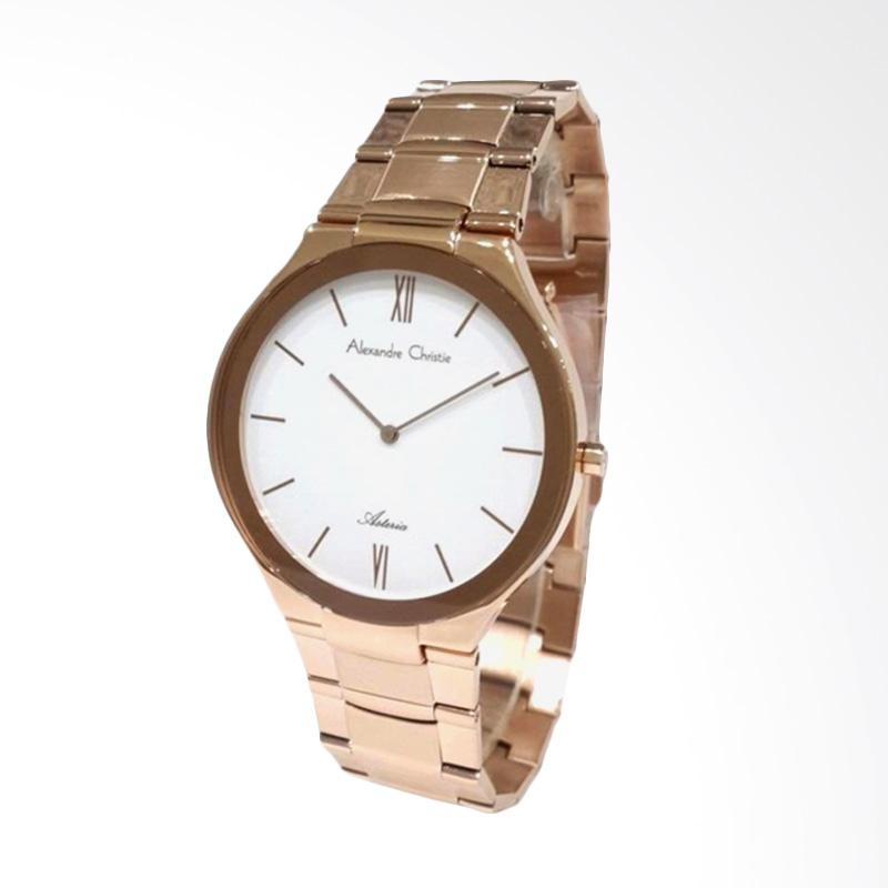 Jual Alexandre Christie Jam Tangan Pria - Rosegold White 