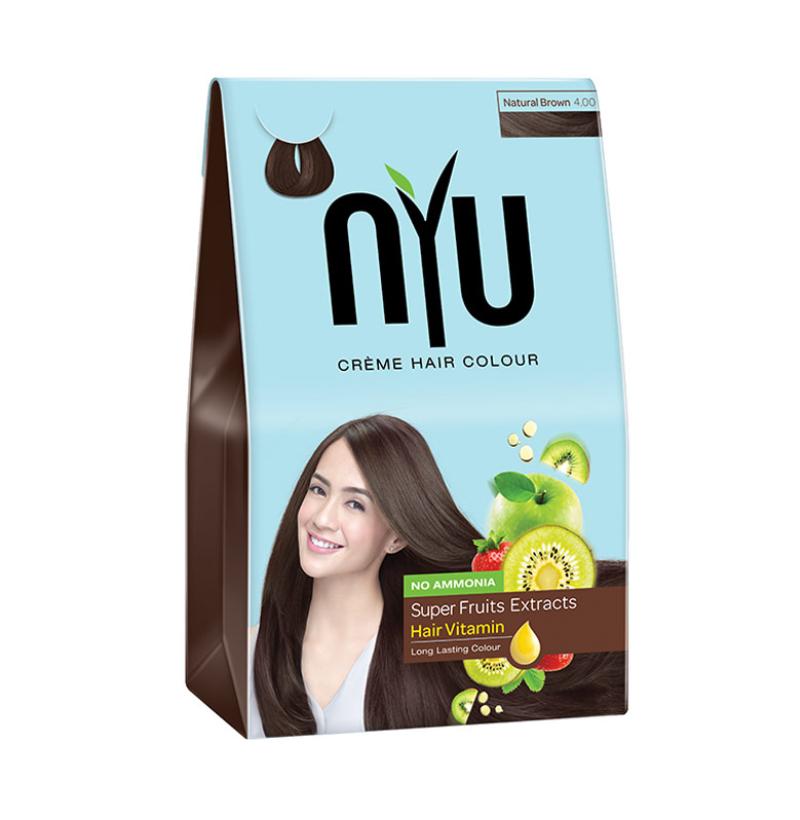 Jual NYU Creme Hair Colour Natural Pewarna Rambut - Brown