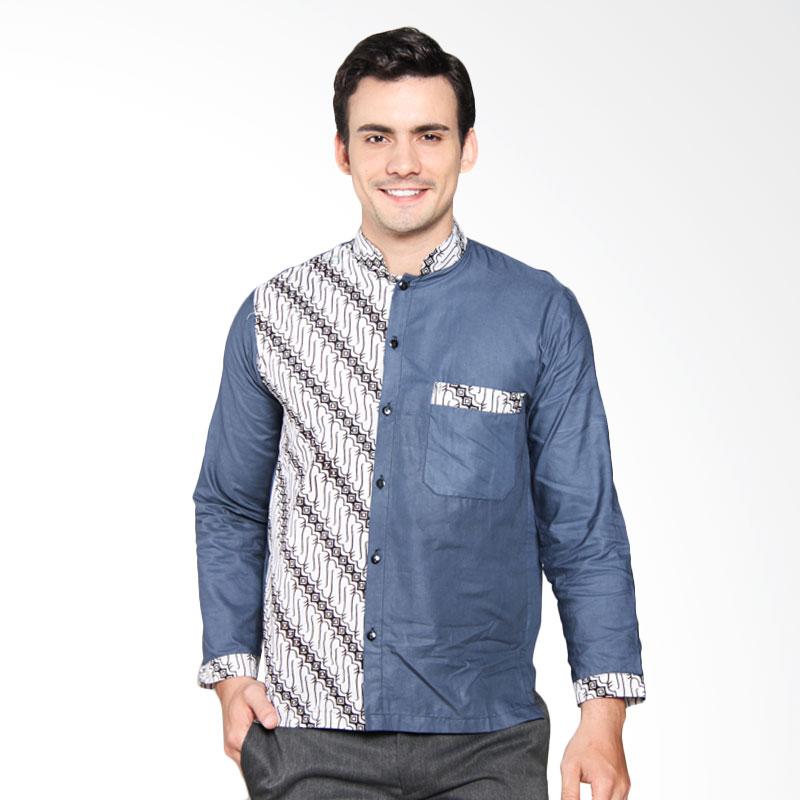 Jual Jogja Batik Kendra Parang Kom   binasi Batik Koko - Biru