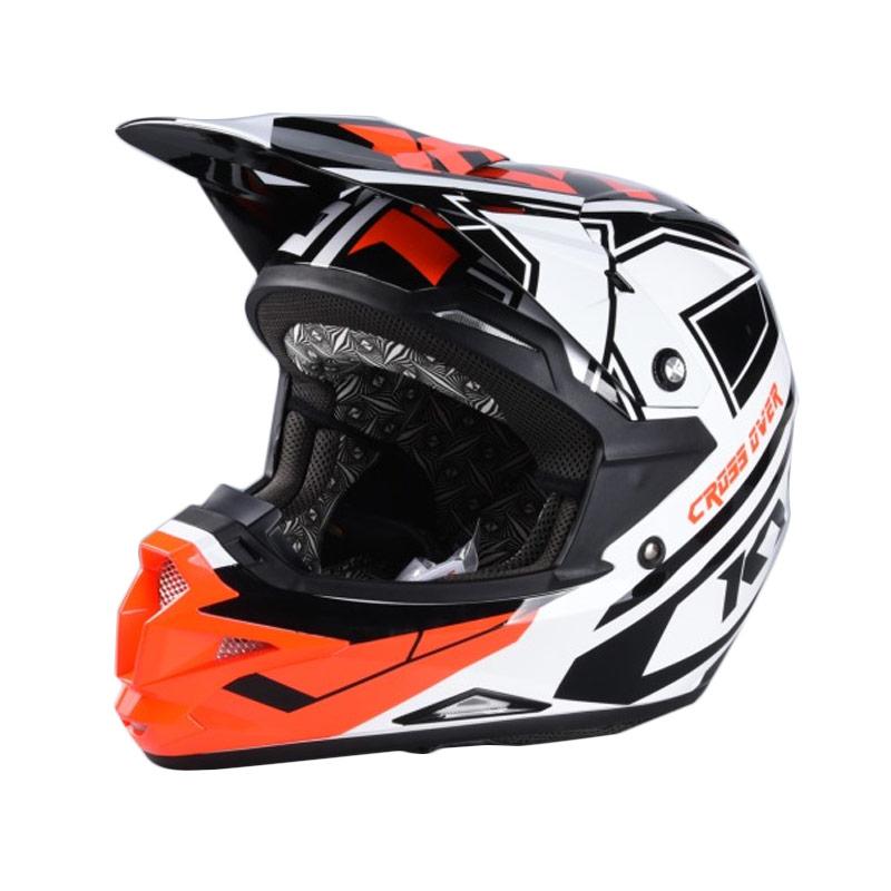 Jual KYT Cross Over KRC SPR Fluo EDT Helm Full Face Wh Rd Fl di