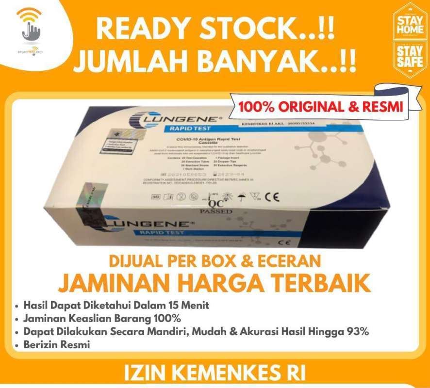 Jual Clungene Swab Test Antigen Resmi Izin Kemenkes AKL Alat Swap Tes