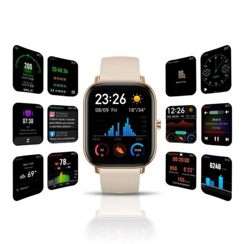 Jual Amazfit Gts Smartwatch Fashion Fit Amoled Display With Nfc Support ...