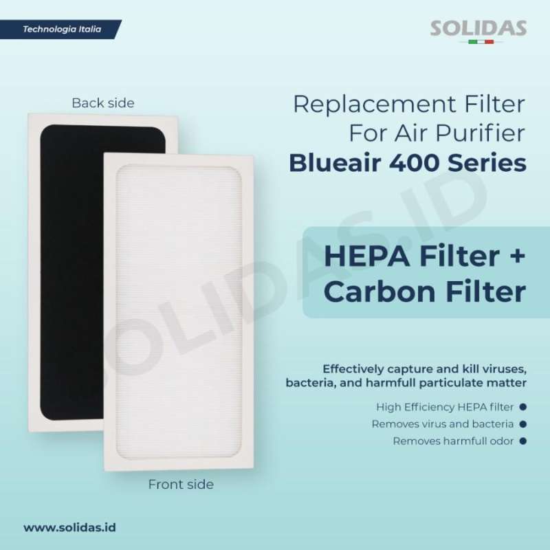 Jual Replacement Filter Air Purifier Blueair 400 Series / HEPA+Carbon