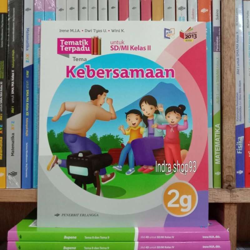 Jual Buku Tematik 2g kelas 2 SD/Mi K13N Revisi Erlangga di Seller Indra ...
