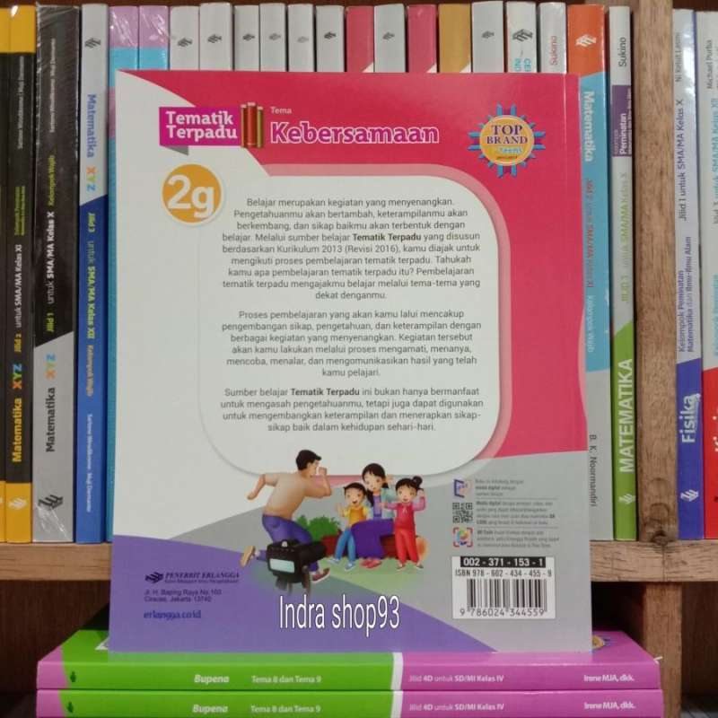 Jual Buku Tematik 2g kelas 2 SD/Mi K13N Revisi Erlangga di Seller Indra ...