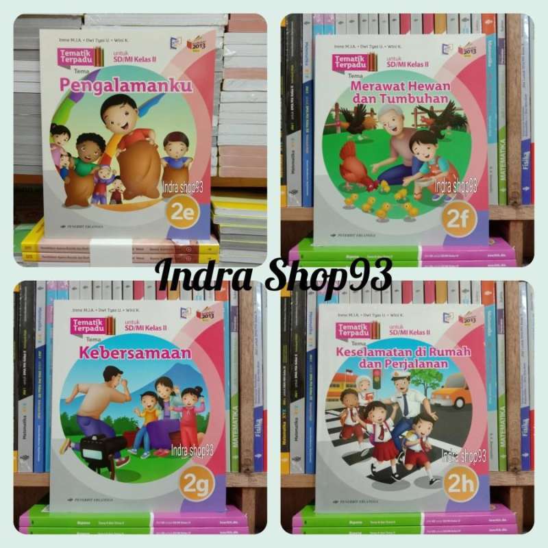 Jual Buku Tematik 2g kelas 2 SD/Mi K13N Revisi Erlangga di Seller Indra ...