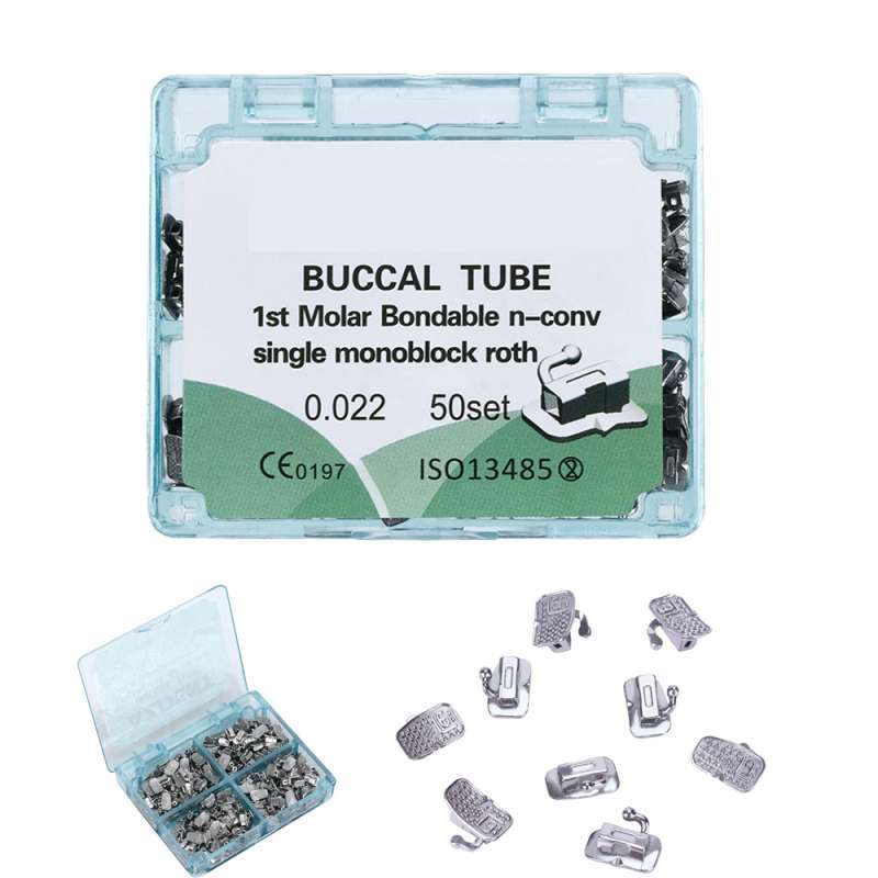 Boonsable Jual JINGT 50 Sets Gigi Ortodontik Buccal Tube MIM Monoblock 1st 2nd ...