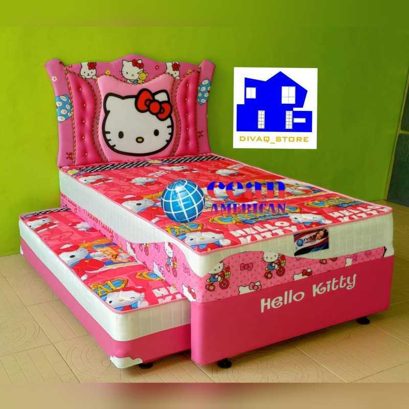 Promo Springbed Sorong 2 In 1 Karakter Doraemon & Hello Kitty Hello