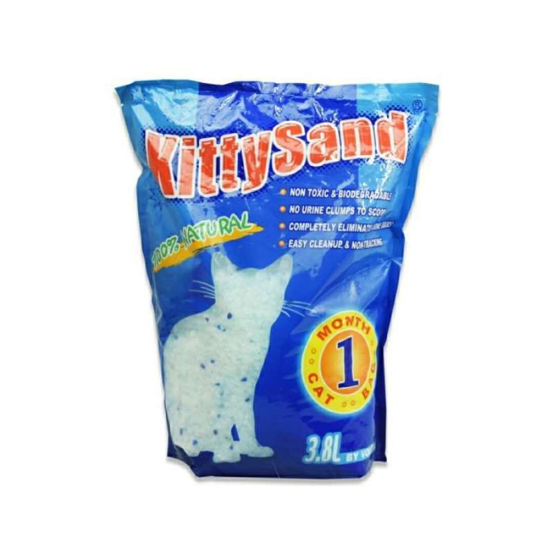Promo Pasir Kucing Kitty Sand Silica Sand Cat Litter Chunk Isi 3.8