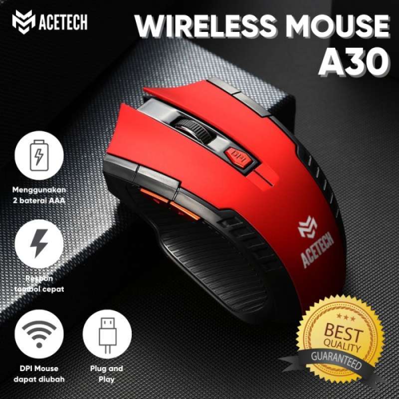 Jual Acetech A30 Mouse Gaming Wireless - Mouse Wireless Gamers 2.4Ghz ...