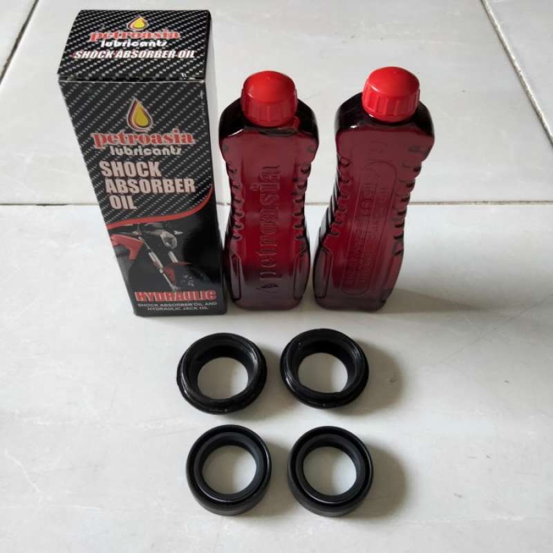 Jual Seal Shock Depan+seal Debu+oli Shock Mio/f1zr/jupiter/mx/vega/fino