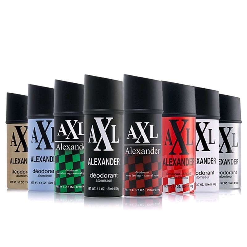 Jual AXL Alexander Deo Spray Red/extra lasting Deodorant [150 mL] di ...