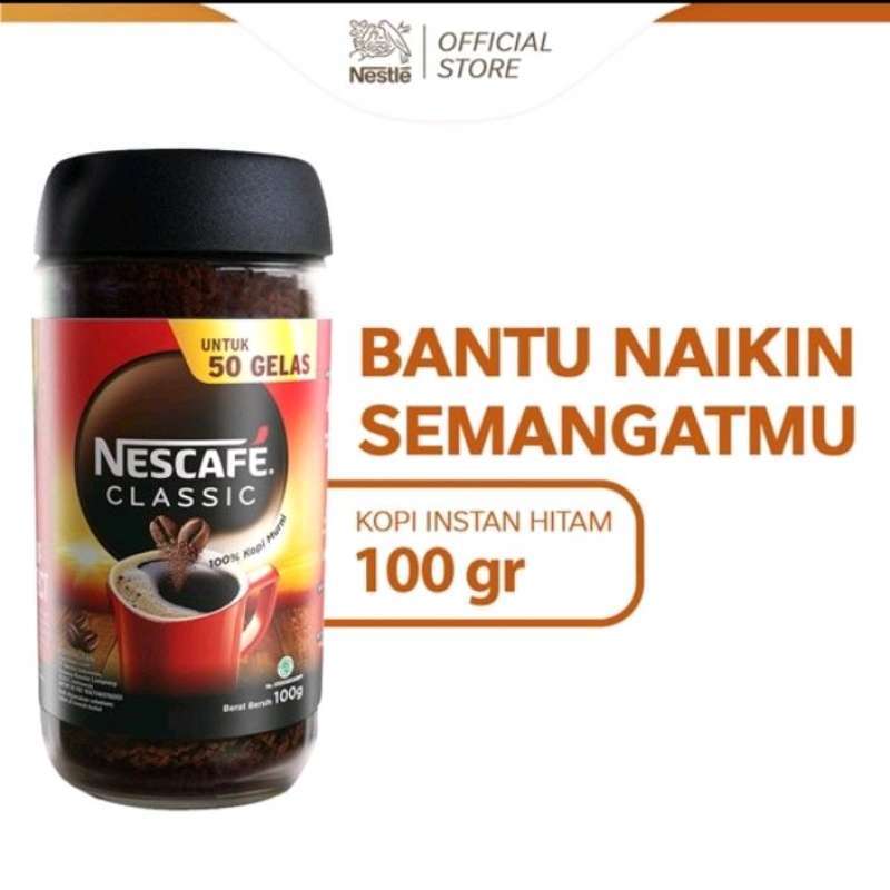 Jual Nescafe Classic Coffee Kopi Bubuk 100 Kopi Murni Robusta 100g di Seller Tokoku Star Kota