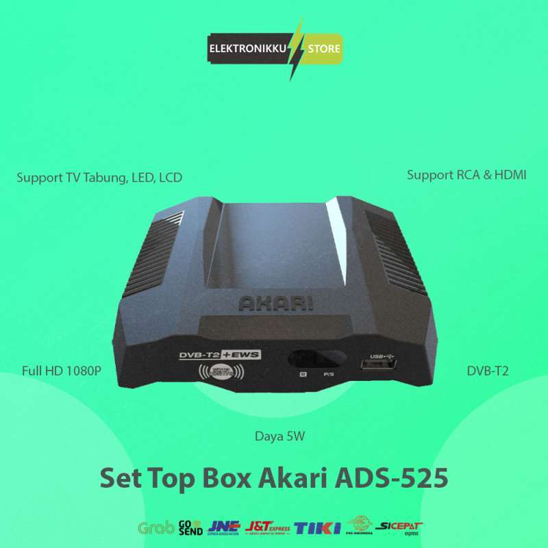 Promo Set Top Box Akari Ads 525 Dvbt2 Stb Digital Receiver Tv Tabung