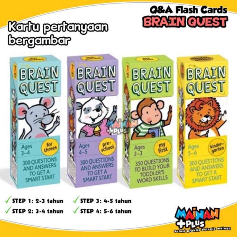 Promo Kartu Belajar Brain Quest Card Deck Brainquest Question Flash ...