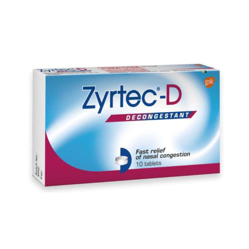 Jual ZYRTECD TABLET Decongestant 10 tab / Nasal Congestion di Seller