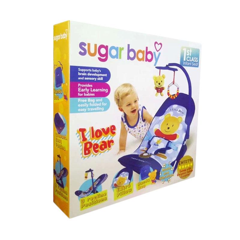Jual Sugar  Baby  Infant Seat I Love Bear Kursi  Getar Bayi  