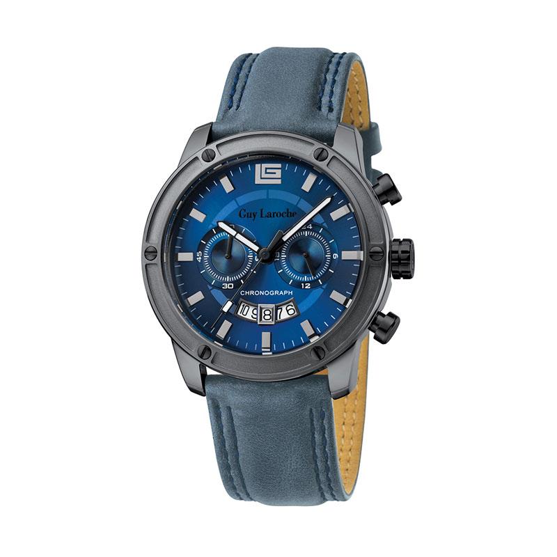 jual laroche g3010 02 leather jam tangan pria biru harga kualitas jual laroche g3010 02 leather jam tangan pria biru harga kualitas