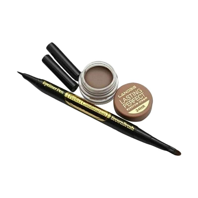 jual landbis eyebrow gel 3 in 1 eyeliner with brush no 2 jual landbis eyebrow gel 3 in 1 eyeliner with brush no 2