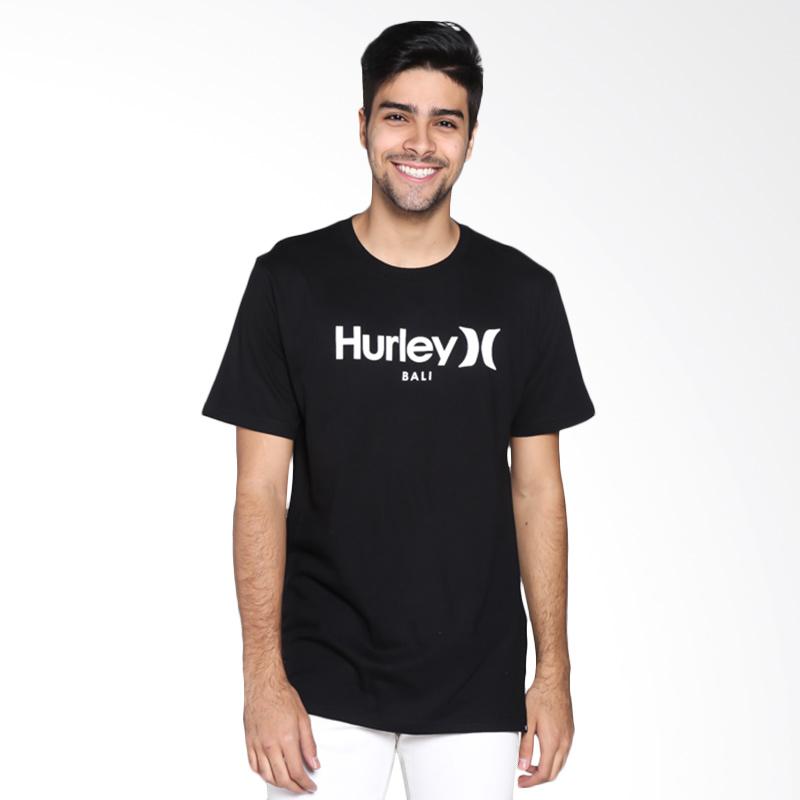 Jual Hurley O&O Bali AMTSHRBL-BLKWHT T-Shirt - Black White
