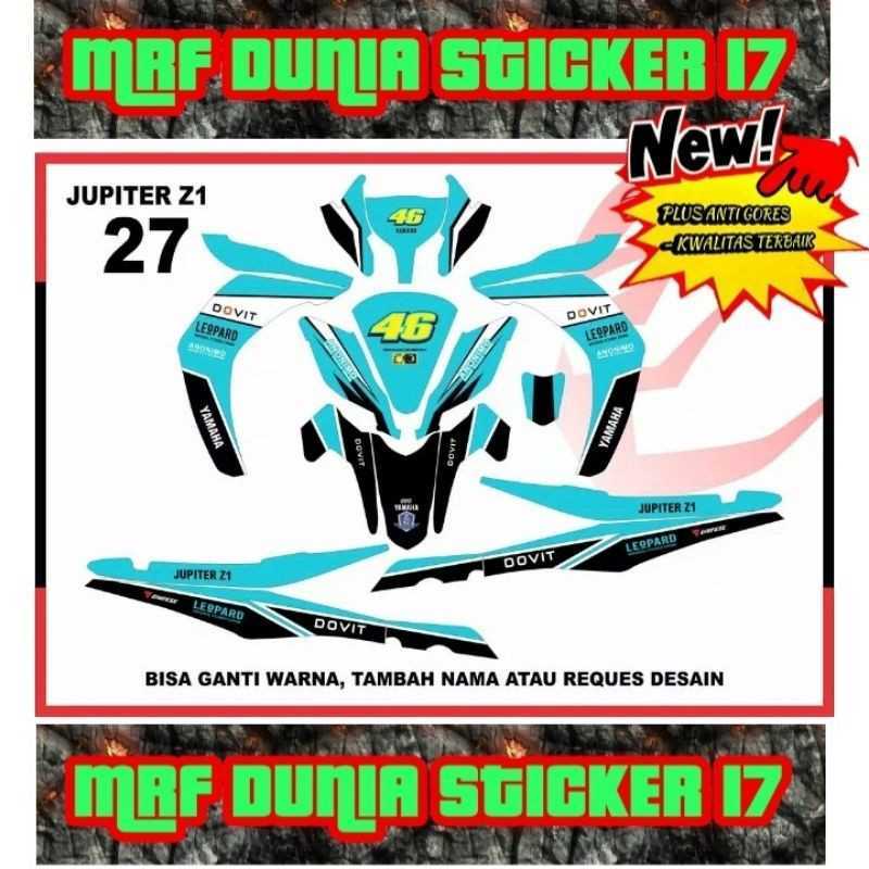 Jual Sticker decal motor Jupiter Z1 Full Body stiker dekal Jupiter Z1