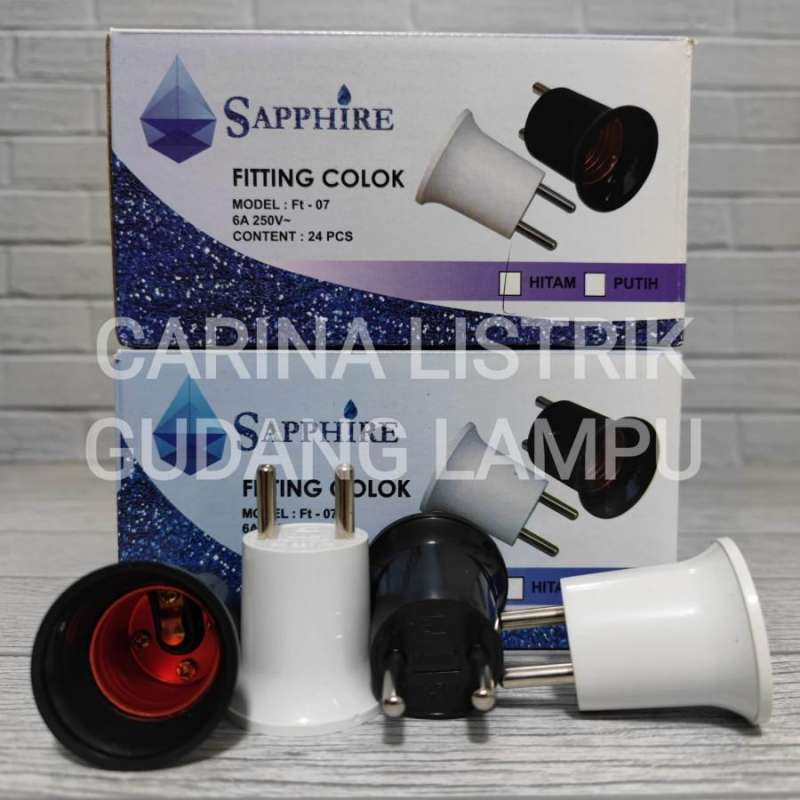 Jual Sapphire Fitting Colok Lampu E27 Fiting Sni Di Seller Carina ...