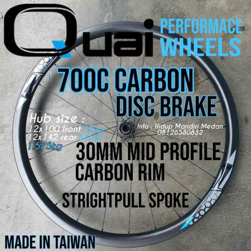 Jual Wheelset Road Bike Quai R30 Carbon BUKAN DT Swiss Campagnolo Mavic ...