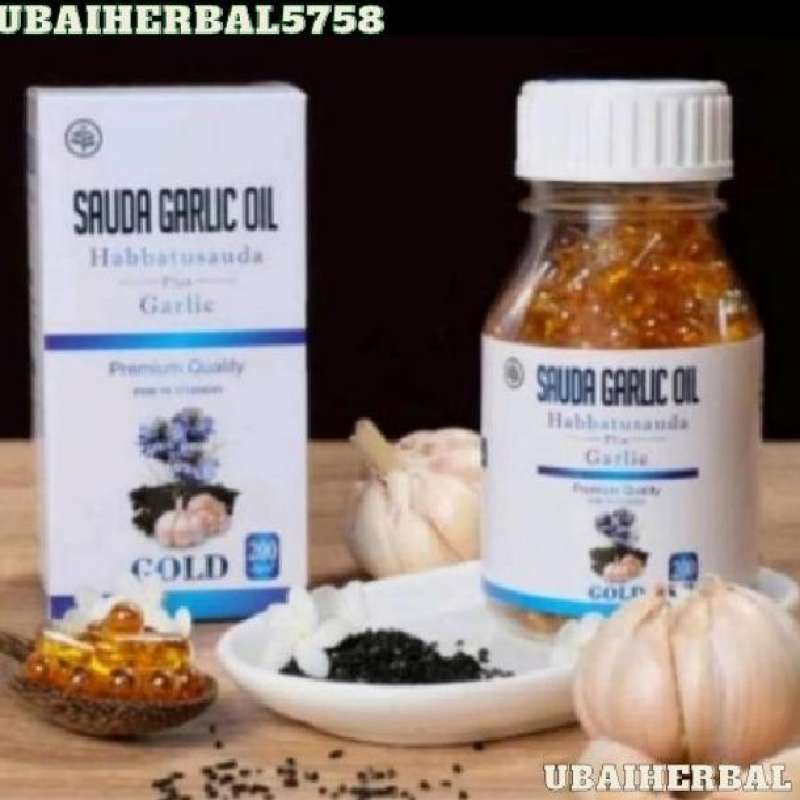 Jual Sauda Garlic Oil Gold 200 Kapsul Habbatusauda Plus Garlic di