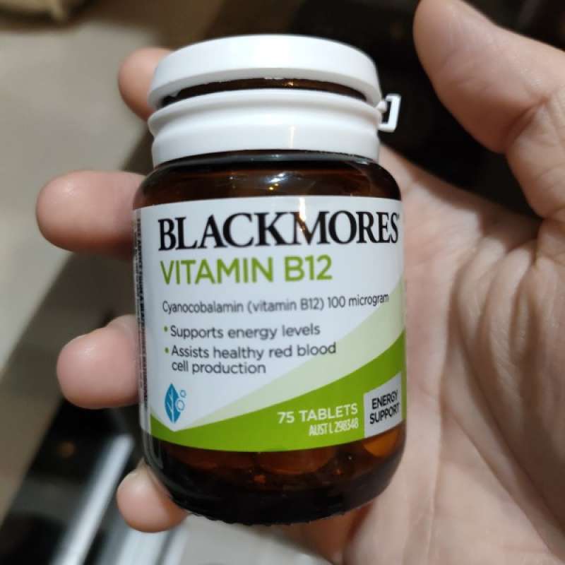 Promo Blackmores vitamin B12 b12 75 tablet ORI Australia Blackmores
