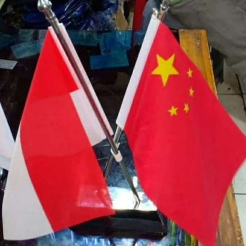 Jual bendera meja Silang + Bendera meja negara di Seller Crystal Maiden