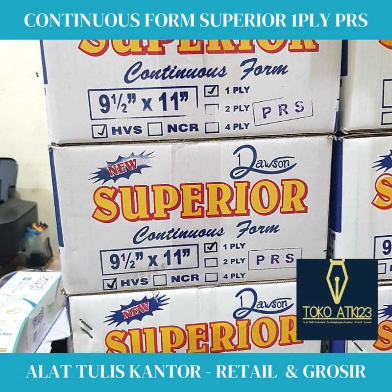 Jual Continuous Form Superior Uk. 9,5 x 112 Rangkap 1 (1 Ply) PRS di