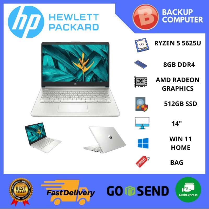Jual Laptop HP 14s FQ2002AU Ryzen 5-5626U 8GB/512SSD di Seller BACKUP ...