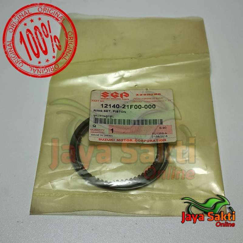 Promo RING PISTON UKURAN STANDAR THUNDER 125 ASLI SUZUKI Diskon 12 di