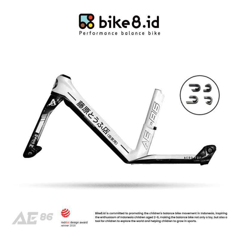 Promo BIKE8 AERO A CARBON FRAME Balance Bike / Push Bike Sepeda Anak AE86 Diskon 5 di