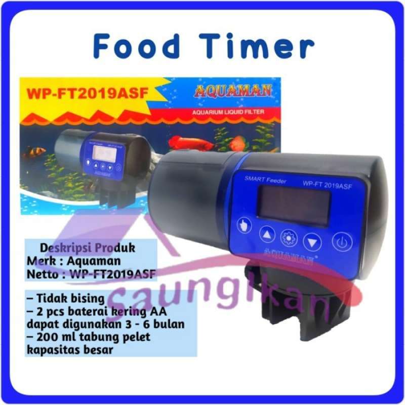 Promo Food Timer Aquarium Fish AQUAMAN Smart Feeder WPFT 2019 ASF