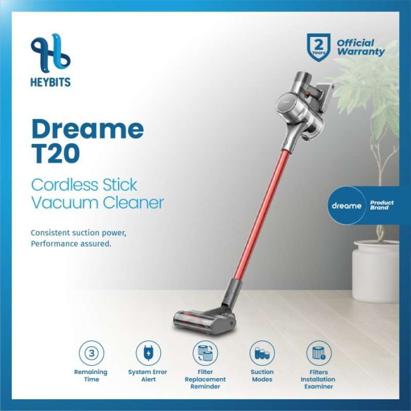 Jual Dreame T20 Cordless Stick Vacuum Cleaner Handheld 25kpa Tineco
