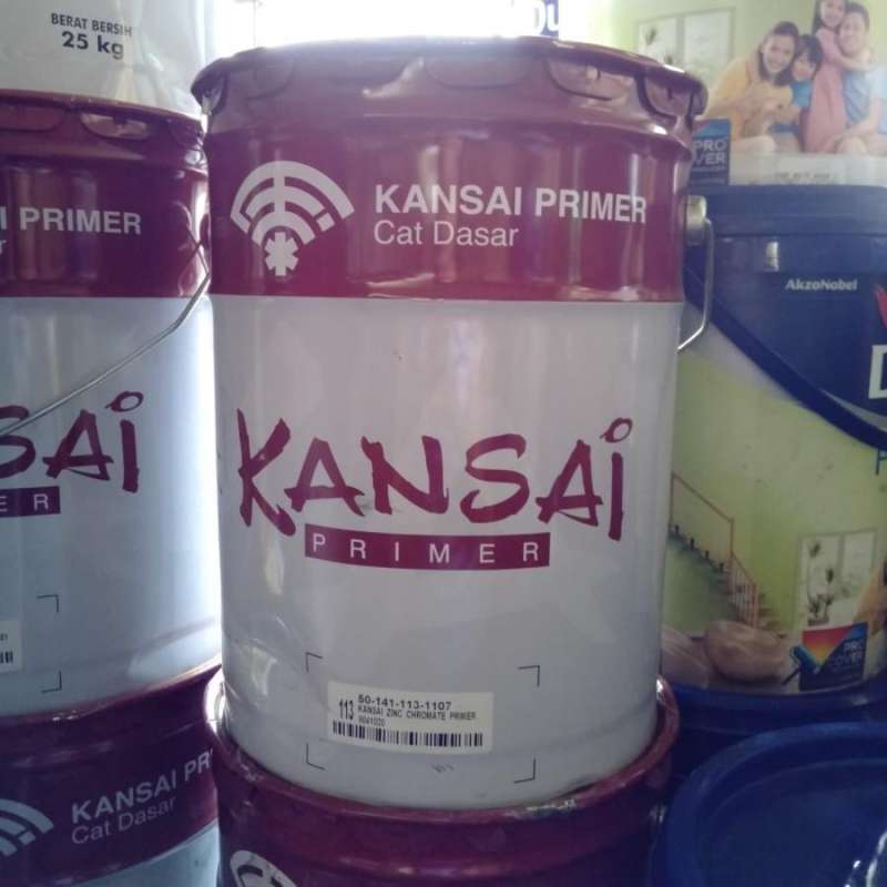 Jual KANSAI ZINC CHROMATE PRIMER 25KG HIJAU 113 / CAT DASAR KAYU DAN