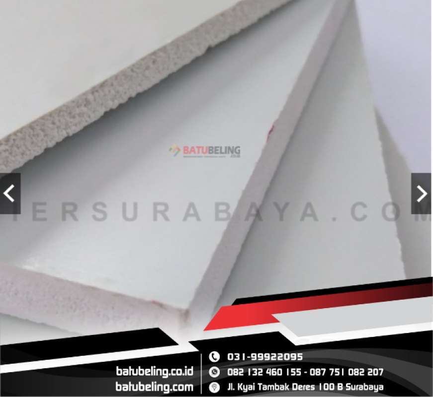 Jual PVC Board Tebal 18mm Ukuran 60 x 120 cm, 60 x 60 cm, 40 x 60
